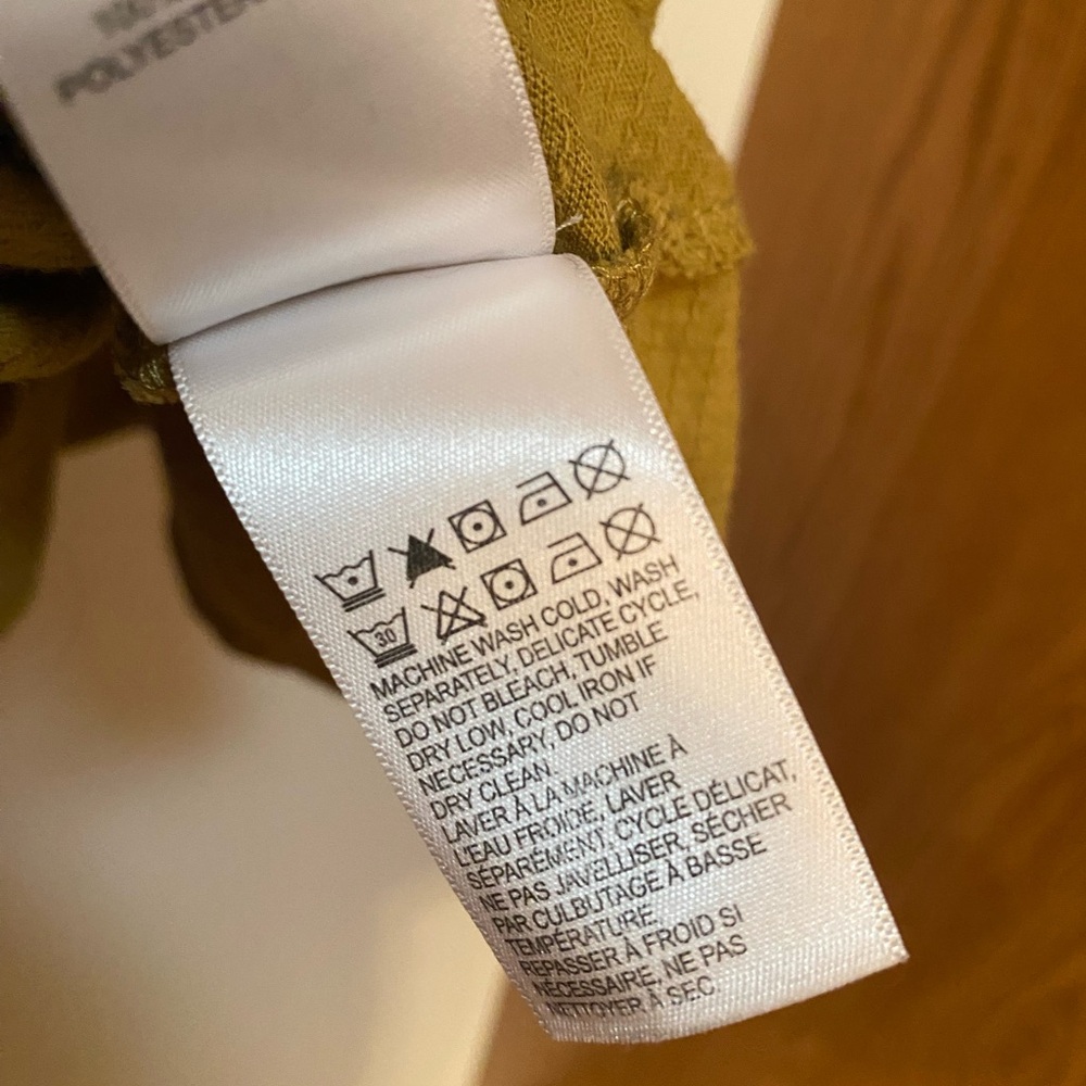 Lucky Brand Olive Floral Embroidered Blouse - Picture 7 of 9